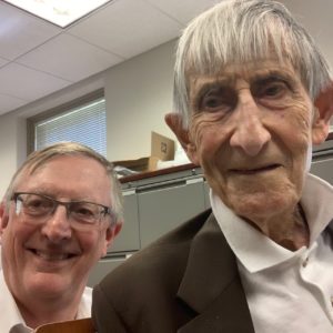 Freeman Dyson and Graham in his Princeton Office August 2017